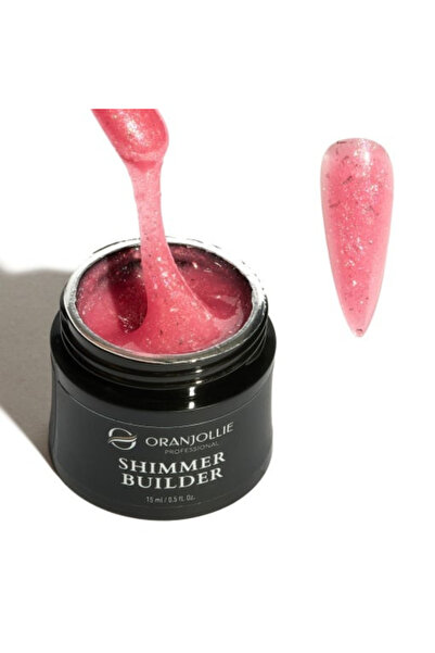 Oranjollie Professional Shimmer Builder Gel Glittery Champagne 15 Oranjollie