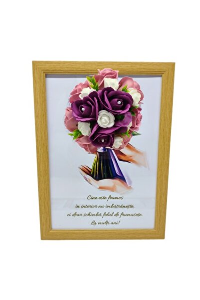 T&M Personalizare Tablou înrămat A4 (30x21 cm) - „Cele frumoase din interior ...