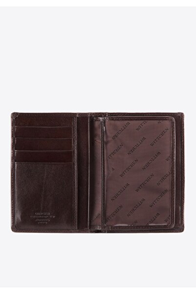 Wittchen Men's Leather Wallet with Divided Interior, Dark Brown, Leather