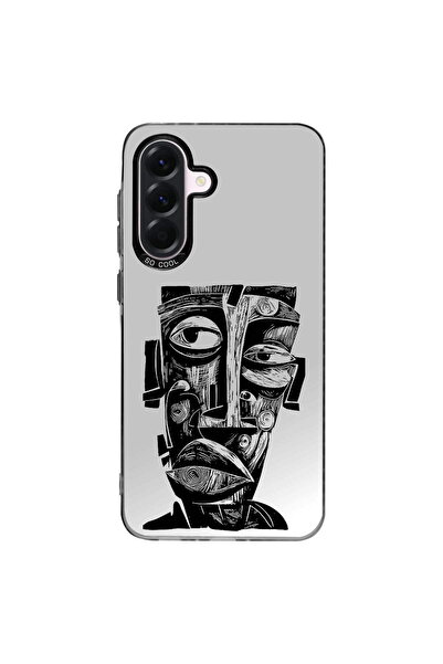 PrintiFy Totem Face Design Metallic Look Matte Silicone Case Compatible with Samsung Galaxy A56