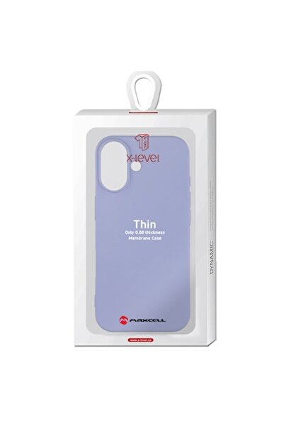 X-Level Case for iPhone 17, Thin Series, SoftTouch, Violet
