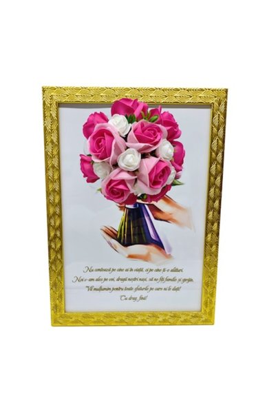 T&M Personalizare Tablou înrămat A4 (30x21 cm) - „Nu contează cine este în vi...