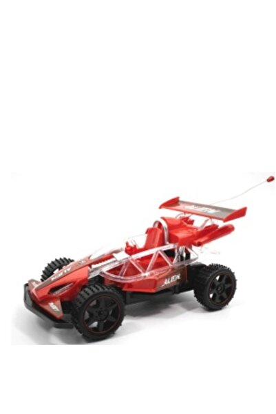 CREATIVE Toy car, with remote control, illuminated headlights, Buggy type, scale 1:18, 25 cm long, red-al