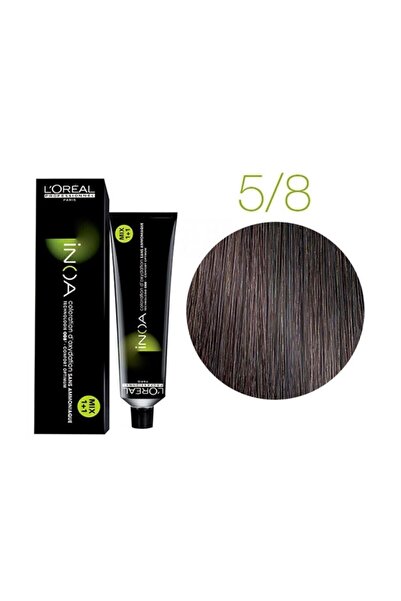 İNOA Yağ ile Güçlendirilmiş Formüllü 5.8 Açık Kahve Mokka Amonyaksız Kalıcı S...