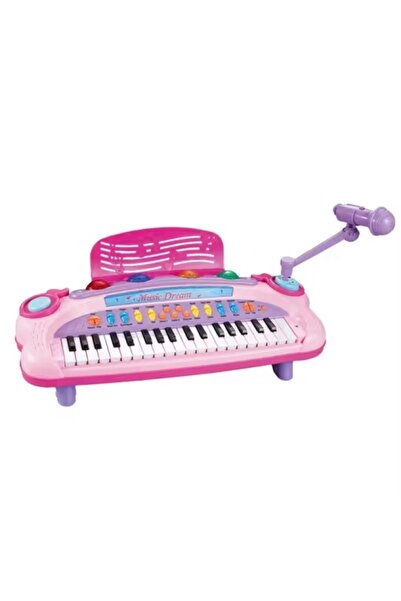 CREATIVE Toy electric piano for kids 2+, 37 keys with microphone, plastic, XL 49x21x28 cm, pink