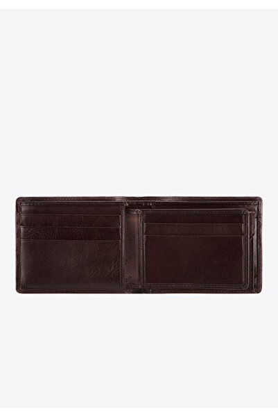 Wittchen Men's Universal Leather Wallet Horizontal Brown Leather