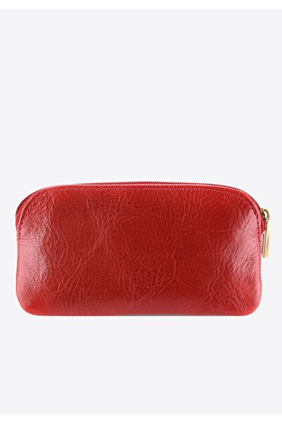 Wittchen Men's Leather Key Case with Pocket, Red, Leather