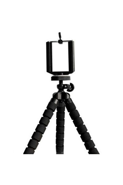 OEM Mini flexible tripod, rubber, black, 12 cm