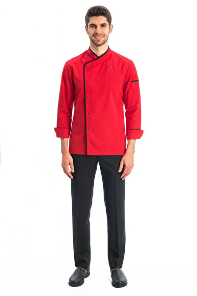 TIPTEKS Classic Men's Long Sleeve Chef Jacket and Pants Set