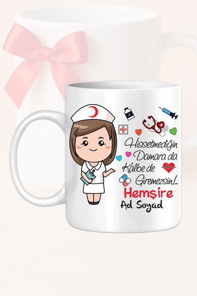 Ver-O Baskı كوب مصمم كهدية للأطباء والممرضات في المستشفى