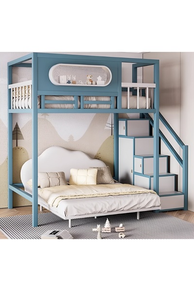 PalmirAtic Fırsat ürün çift kişilik karyola ve tek kişilik ranza komple set