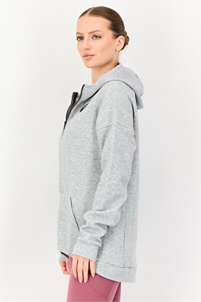 Asics Women Sportswear Fit Long Sleeve Training Hoodie, Stone Grey