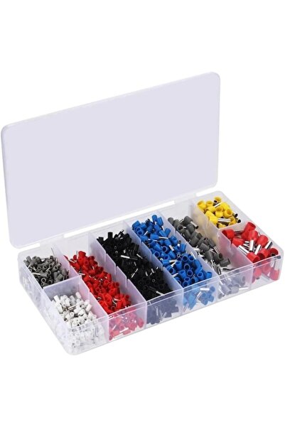amXea Set of 1250 insulated terminal pins for electrical conductors 0.5 - 10 mm² (ferrules)