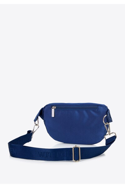 Wittchen Women's Polyester Waist Bag with Detachable Strap Navy Blue Polyester