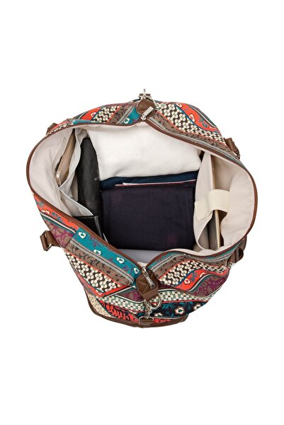 Kinmac Geantă de călătorie, Kinmac, 46x22x35 cm, stil boem, multicoloră