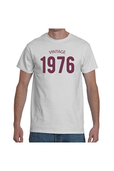 Tricou Destept Tricou personalizat Vintage 1976, alb, L