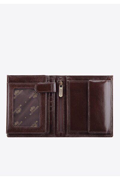 Wittchen Men's Leather Wallet Large Dark Brown Dark Brown Leather