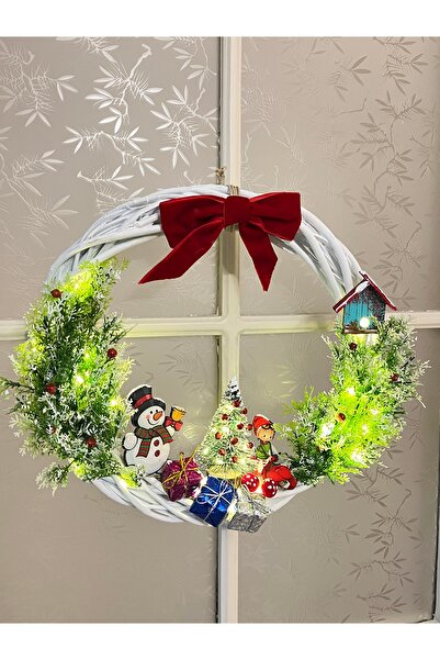 Çelik Lucky Store Işıklı Yılbaşı Kapı Süsü