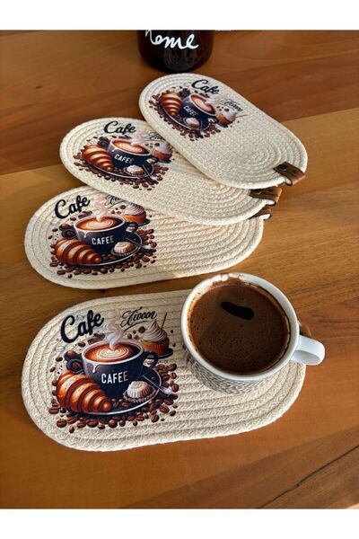 Nev Design 4-Piece Coasters, Dft Printing, Mini Supla, American Service