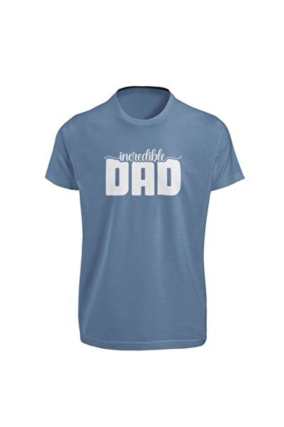 Tricou Destept Tricou personalizat Incredible Dad, albastru, XL