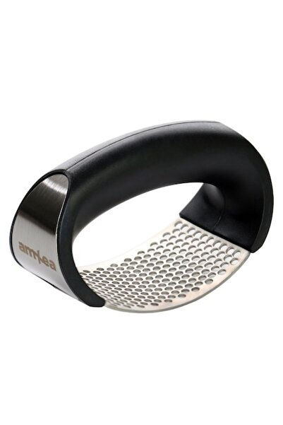 amXea Garlic Crusher, Stainless Steel, Black