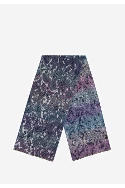Wittchen Eșarfă de damă cu motiv oriental, albastru și violet, poliester albastru și violet