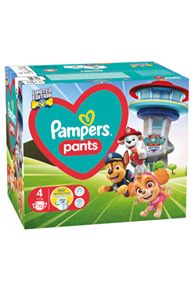 Pampers Pants Paw Patrol Edition Size 4 (9-15 kg), 72 pcs