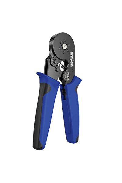 amXea HSC8 6-6 crimping pliers, Blue-Black, six jaws for 0.25 - 6 mm²