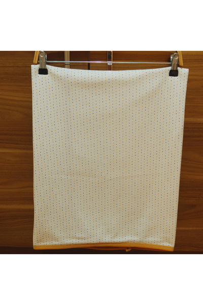 yenteks Polka Dot Mustard Yellow Anti-Allergic Baby Blanket for Girls and Boys