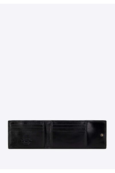 Wittchen Men's Leather Folding Card Case Black Leather