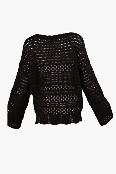 ONLY Bluză Sia Neagră - XXL, Negru, 61% bumbac, 39% acril