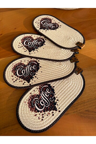 Nev Design 4-Piece Coasters, Dft Printing, Mini Supla, American Service