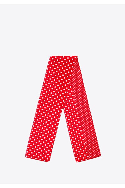 Wittchen Eșarfă de damă cu buline și buline, alb și roșu, poliester alb și roșu