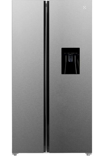 Electrolux 541L Side-by-Side Refrigerator with Water Dispenser, Dark Grey (ESE5441A-AME)