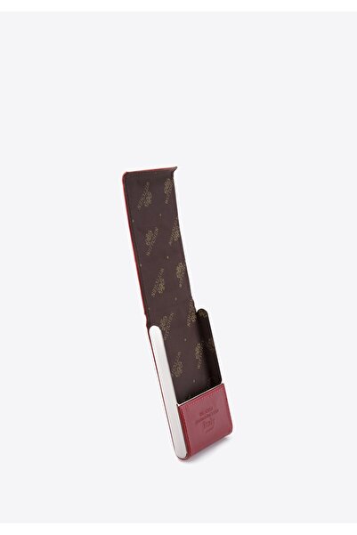 Wittchen Men's Hard Leather Business Card Case Red Genuine Leather
