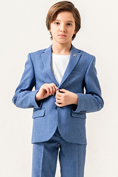 carino's kids Boy's Suit with Linen Jacket