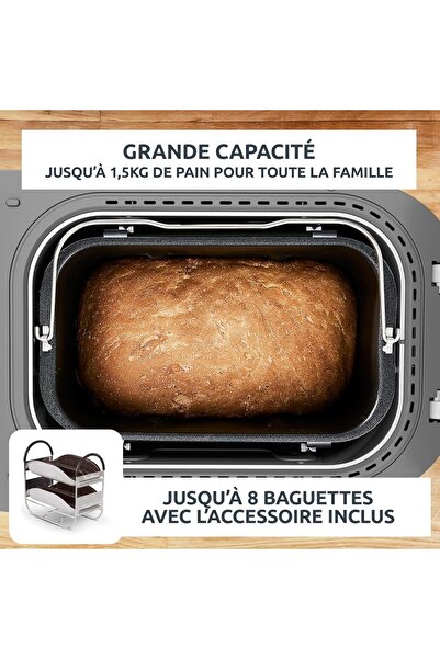 Moulinex Home Bread Baguette XXL | 1.5 kg - 16 Programlı Baget ve Ekmek Makinesi
