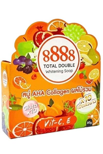 TOTAL صابون التبييض المزدوج AHA Collagen Gluta X10 فيتامين C و E