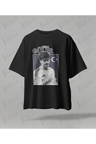 Nulivez Arda Güler Design Printed High Quality Compact Unisex Oversized T-Shirt