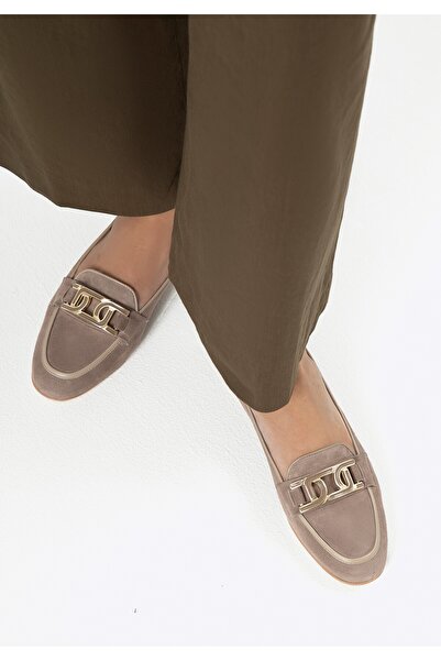 Wittchen Women's Leather Flat Loafers Beige Leather