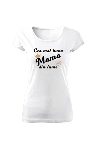 ZOOM-FASHION Tricou de damă „Cea mai bună mamă” - Cod TD654 - Mărime XL