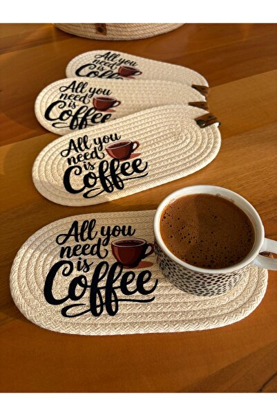 Nev Design 4-Piece Coasters, Dft Printing, Mini Supla, American Service