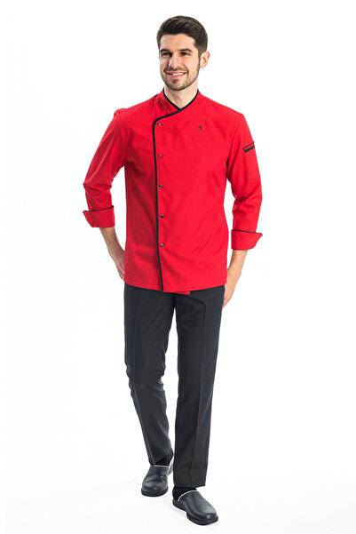 TIPTEKS Classic Men's Long Sleeve Chef Jacket and Pants Set