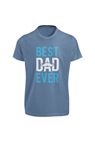 Tricou Destept Tricou „Cel mai bun tată din toate timpurile”, albastru, mărim...