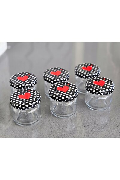 Berina home 6’lı 40 cc ml Mini Cam Kavanoz Seti – Mama, Bal, Reçel ve Hediyelik Kavanoz