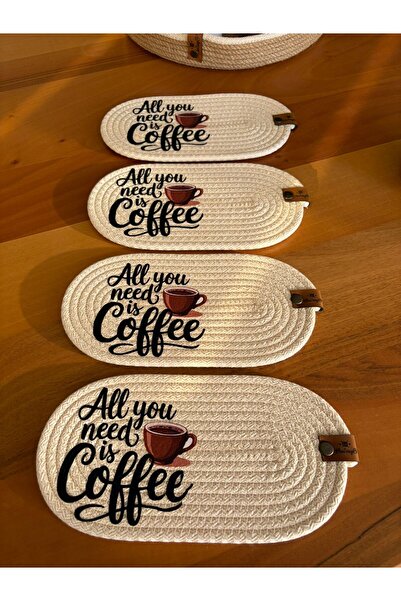 Nev Design 4-Piece Coasters, Dft Printing, Mini Supla, American Service