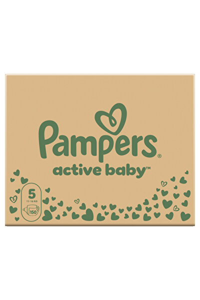 Pampers Active Baby XXL Box Diapers, Size 5 (11-16 kg), 150 pcs