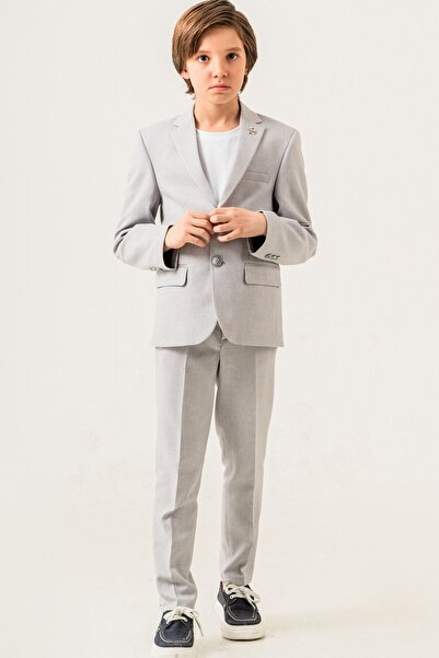 carino's kids Boy's Suit with Linen Jacket
