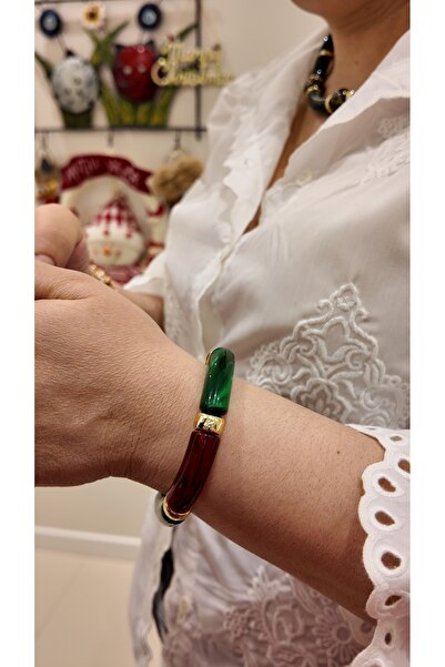 By Selen Suyolcu Women's Bracelet with Bone Gold Detail