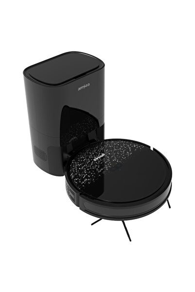 amXea G1RM Robot Vacuum Cleaner Black-Grey — 2.8L External Dust Collector, Wi‑Fi & Gyroscopic Na